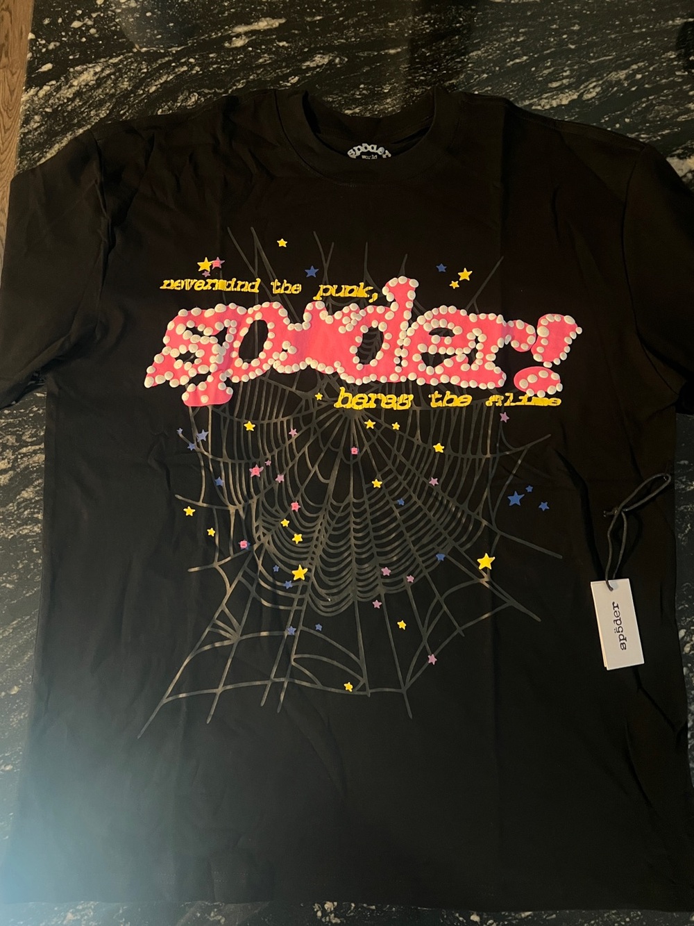 Sp5der shirt size medium, Large